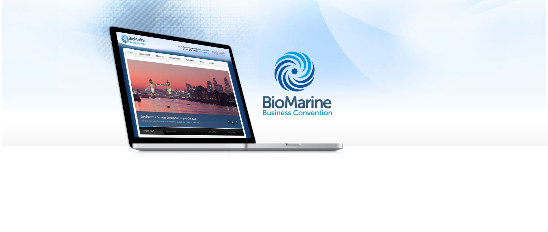 Biomarine business convention projet site web internet